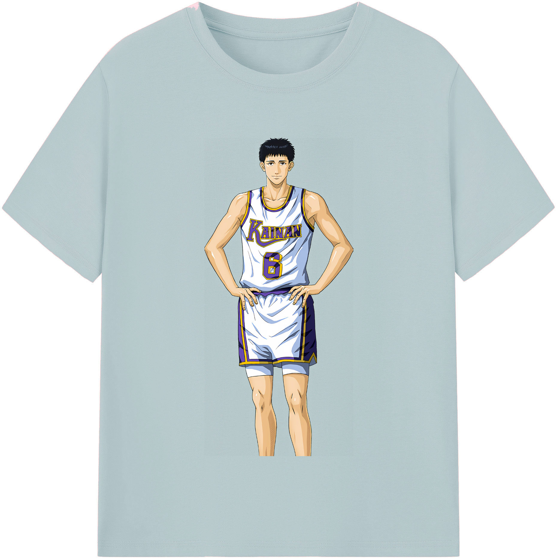 SLAM DUNK／スラムダンク 綿100％半袖Tシャツ（フロントプリント）